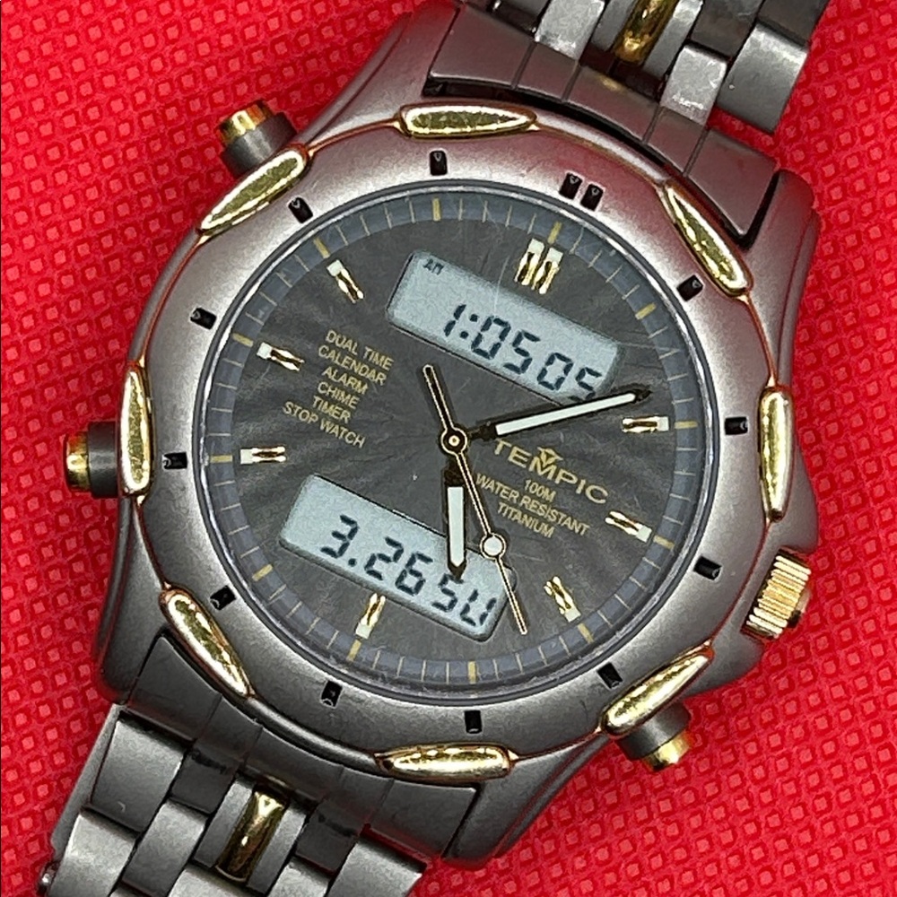 Tempic Titanium Analogue/Digital Watch